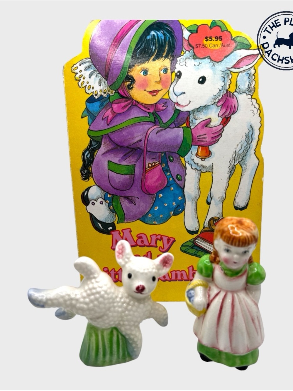 Vintage Mary and her Lamb Shakers and Board Book